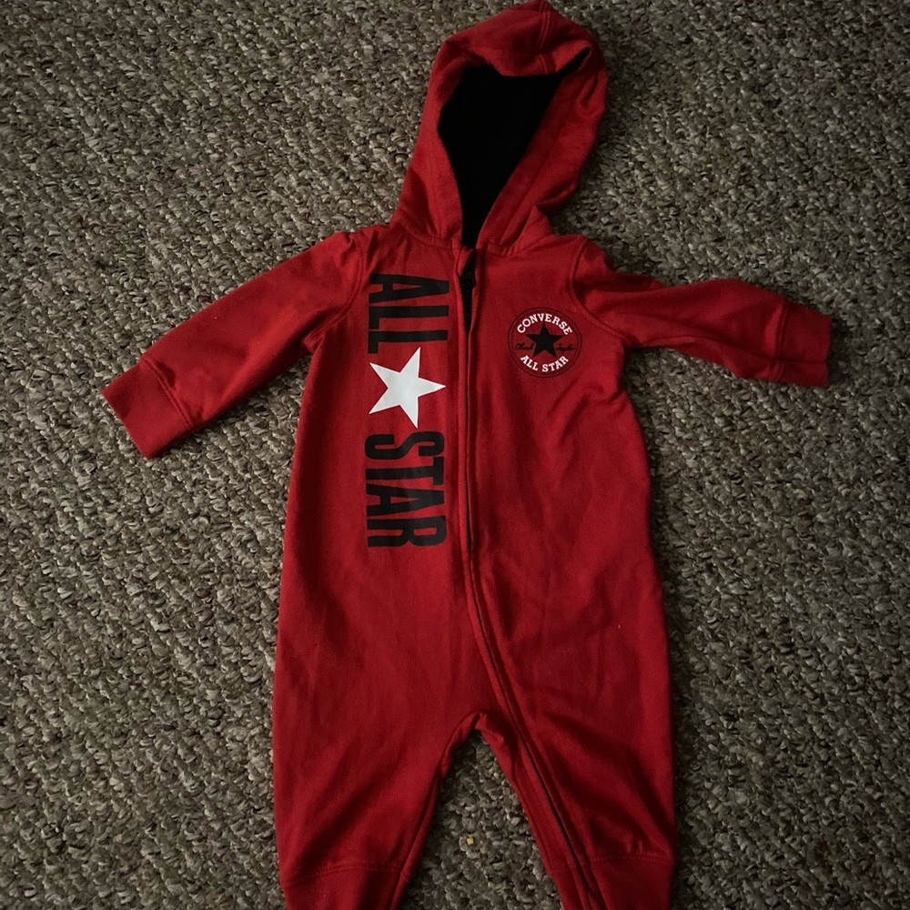 Red jumpsuit for babies 6mon